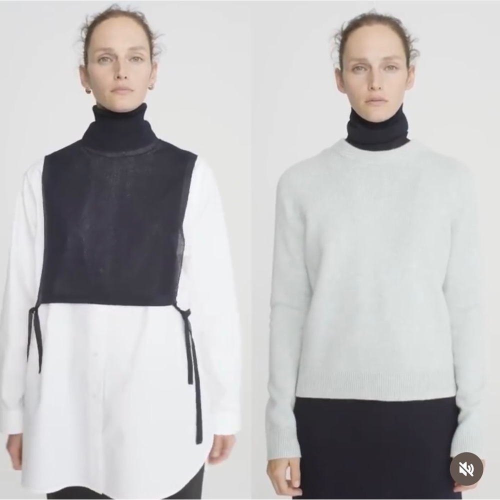 COS Navy Turtleneck sweater OS One Size